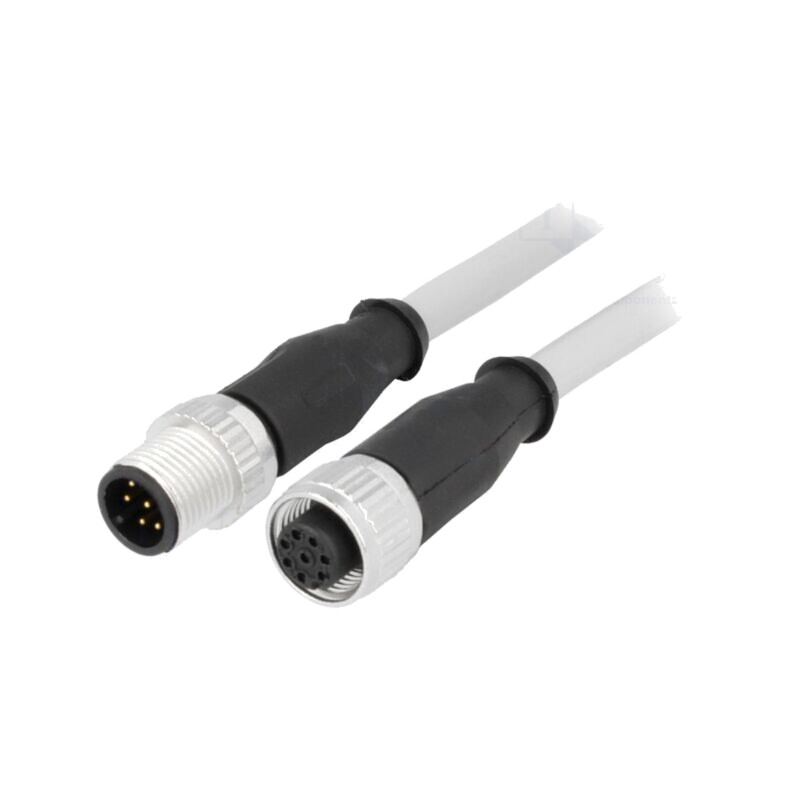 Cablu: pentru senzori/automatizări; PIN: 8; mufă; PVC; 1,5m Cablu: pentru senzori/automatizări; PIN: 8; mufă; PVC; 1,5m