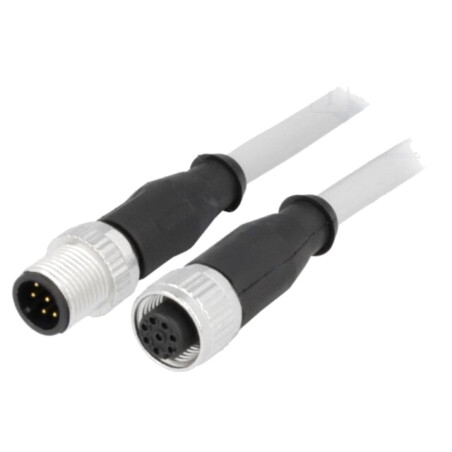 Cablu: pentru senzori/automatizări; PIN: 8; mufă; PVC; 1,5m