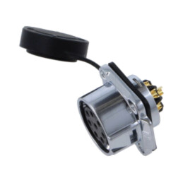 Conector: circular; soclu; tată; 02; 43A; 500V; PIN: 3; IP67; drept