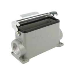 Enclosure for connectors: HDC; size 24B; with latch; high; angled