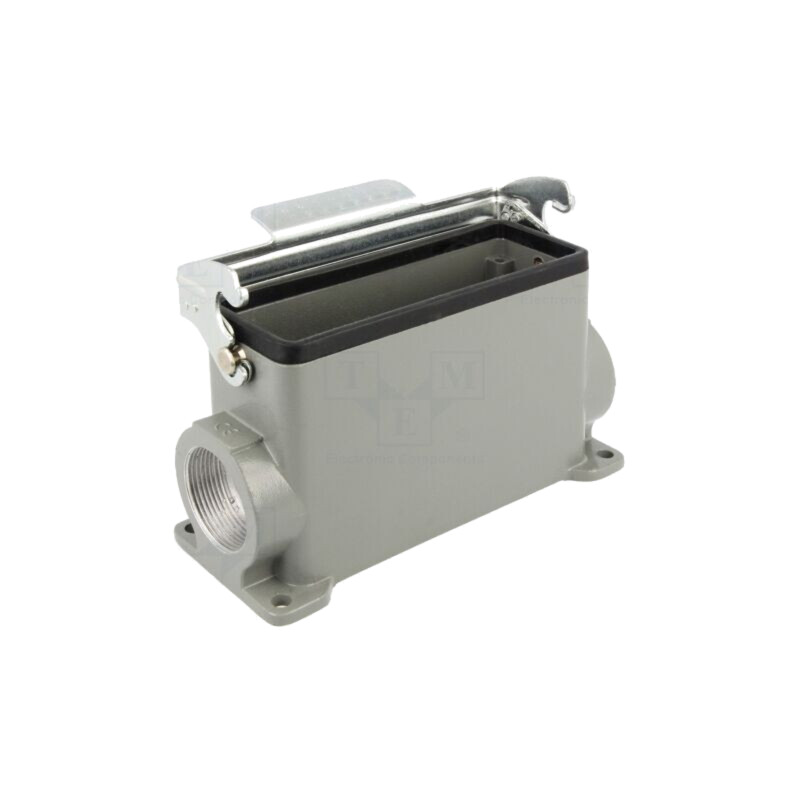 Enclosure for connectors: HDC; size 24B; with latch; high; angled