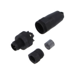 Conector; M12; PIN: 4