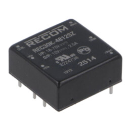 Convertor: DC/DC; 30W; Uintr: 36÷75VDC; Uieş: 12VDC; Iieş: 2,5A