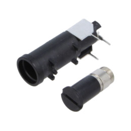 Clemă; 16A; THT; neagră; FUP; 250/500VAC; UL94V-0; termoplast; IP40