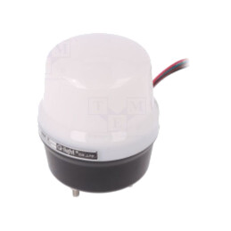 Semnalizator: luminos şi acustic; 24VDC; buzer,lumină continuă