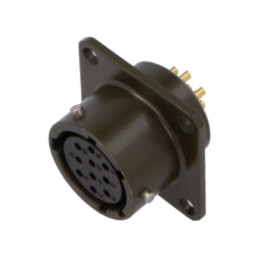 Conector: circular; soclu; mamă; PT/451; 7,5A; 600V; PIN: 10; drept