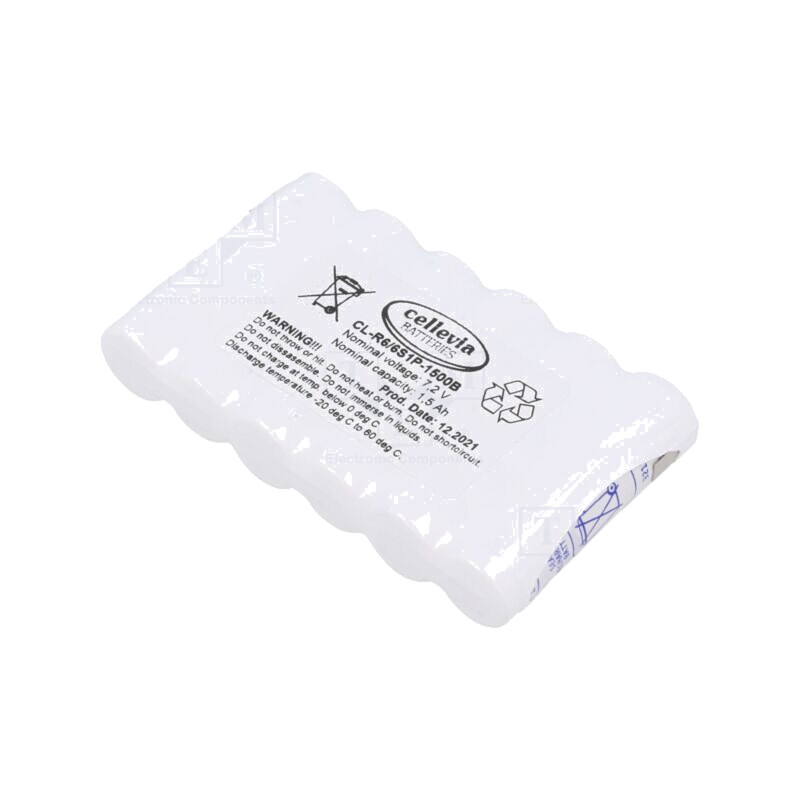 Acumul: Ni-MH; AA; 7,2V; 1500mAh; urechi pentru lipire Acumul: Ni-MH; AA; 7,2V; 1500mAh; urechi pentru lipire