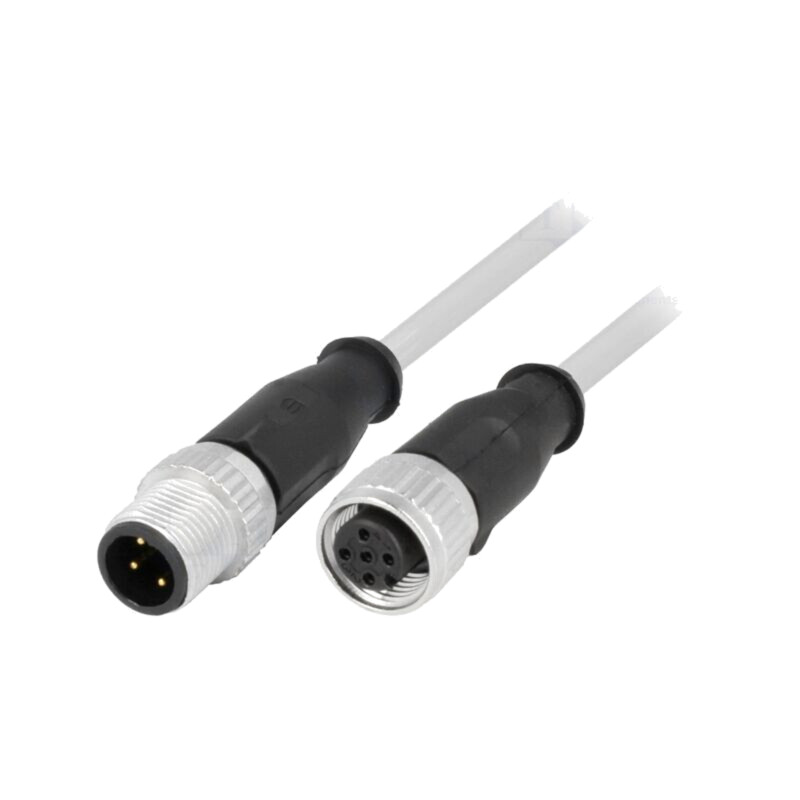 Cablu: pentru senzori/automatizări; PIN: 4; mufă; PVC; 7,5m Cablu: pentru senzori/automatizări; PIN: 4; mufă; PVC; 7,5m
