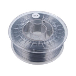 Filament: SILK; Ø: 1,75mm; argintie; 225÷245°C; 1kg