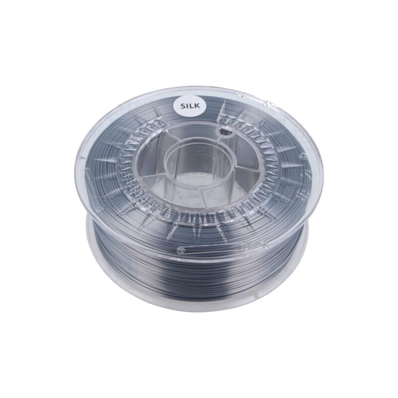Filament: SILK; Ø: 1,75mm; argintie; 225÷245°C; 1kg