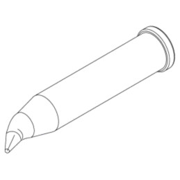 Vârf; con îndoit; 0,6mm