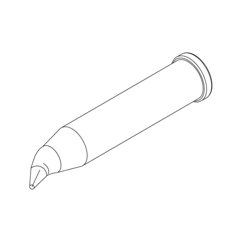Vârf; con îndoit; 0,6mm