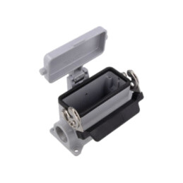 Enclosure for connectors: HDC; size 77.27; with latch; M25