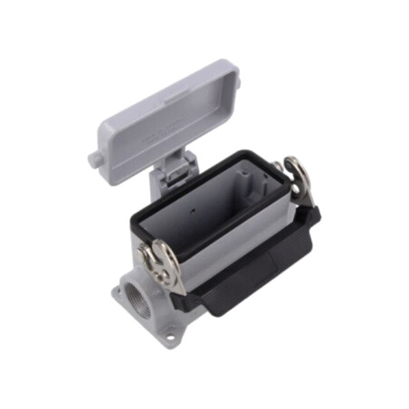 Enclosure for connectors: HDC; size 77.27; with latch; M25