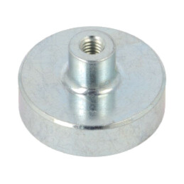 Magnet: fix; samariu, cobalt; 150N; Ø: 25mm; H: 14mm; oţel