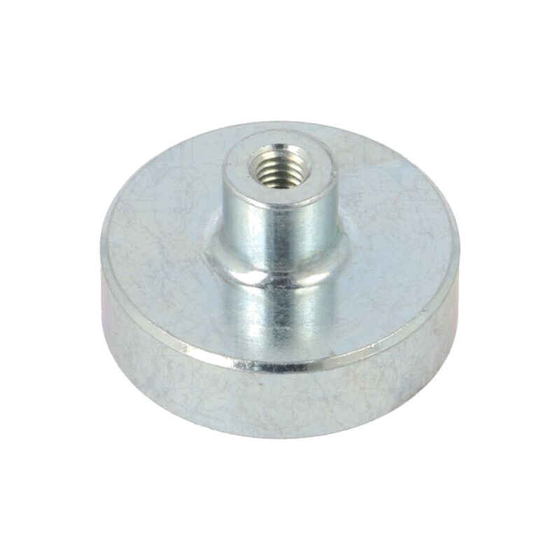 Magnet: fix; samariu, cobalt; 150N; Ø: 25mm; H: 14mm; oţel