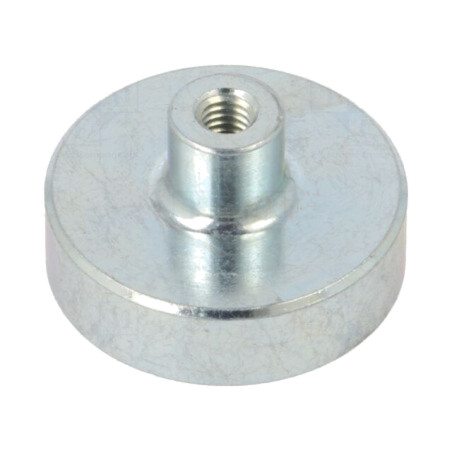 Magnet: fix; samariu, cobalt; 150N; Ø: 25mm; H: 14mm; oţel