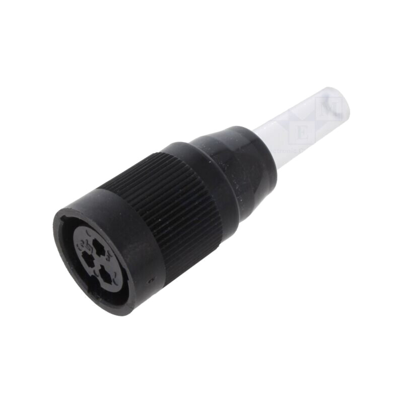 Conector: circular; 690; 250V; 10A; PIN: 3; mufă; mamă; lipire; IP40 Conector: circular; 690; 250V; 10A; PIN: 3; mufă; mamă; lipire; IP40