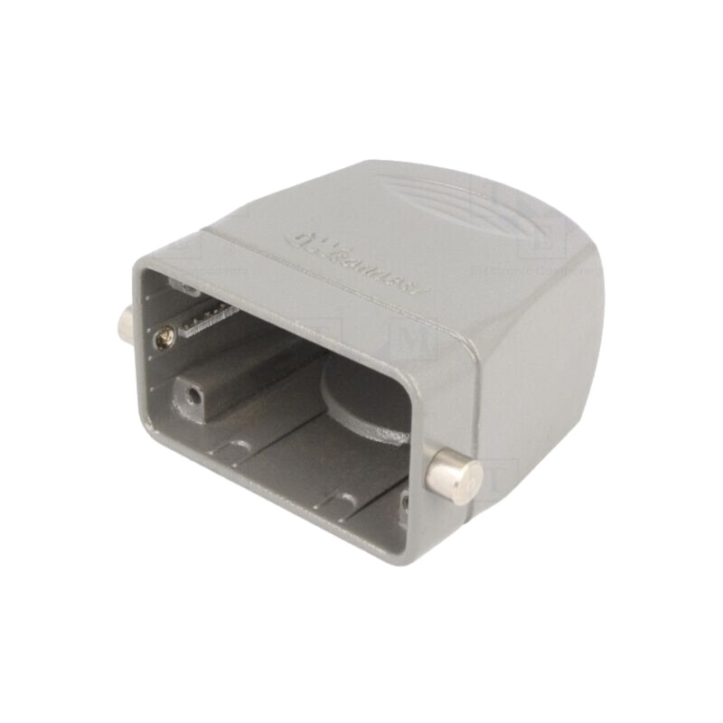 Enclosure for connectors: HDC; size 10B; for cable; for latch