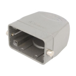 Enclosure for connectors: HDC; size 10B; for cable; for latch