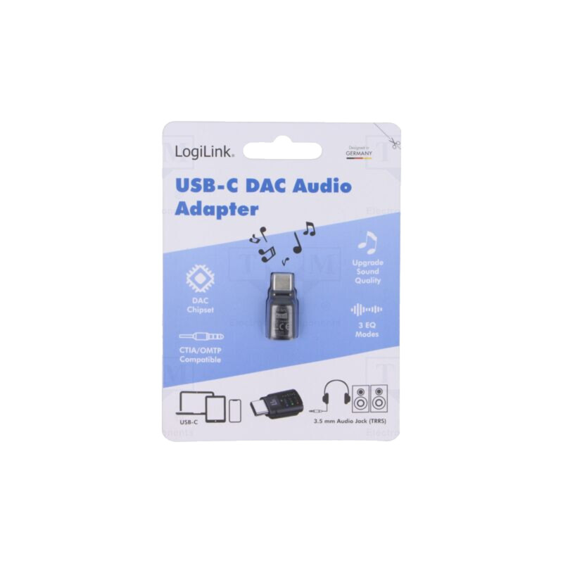 Adaptor USB pentru JACK; USB 2.0; neagră; ABS