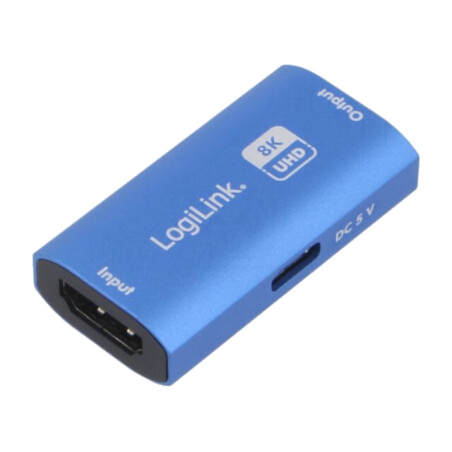 Cablu; HDMI soclu x2,USB C mufă; HDMI 2.1; albastră; aluminiu