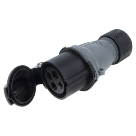 Conector: alimentare AC trifazate; IP&S; 16A; 500VAC; mufă; mamă