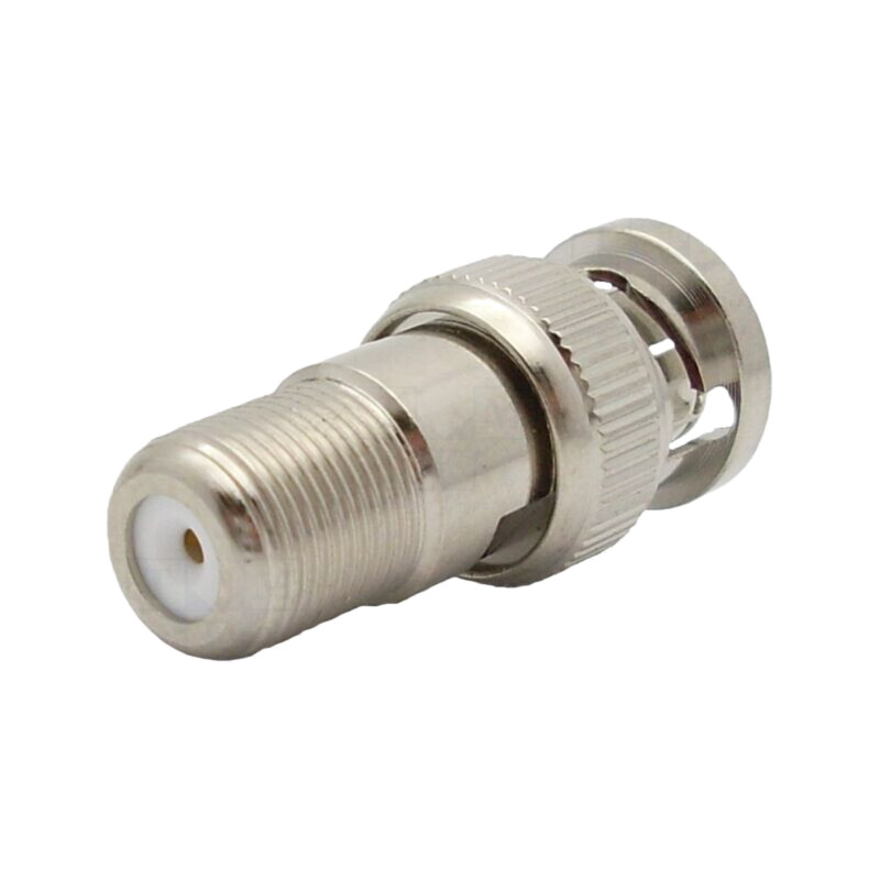Adaptor; BNC tată,F mamă; Izolaţie: PTFE; 75Ω; alamă; 2GHz Adaptor; BNC tată,F mamă; Izolaţie: PTFE; 75Ω; alamă; 2GHz
