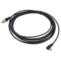 Cablu: pentru senzori/automatizări; M12,M8; PIN: 3; 5m; mufă; 30VDC