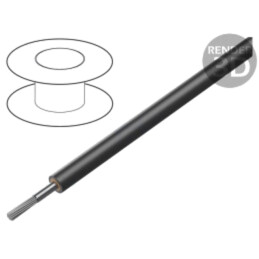 Cablu; NSGAFÖU; 1x95mm2; litat; Cu,cositorit; gumă; negru; CPR: Eca