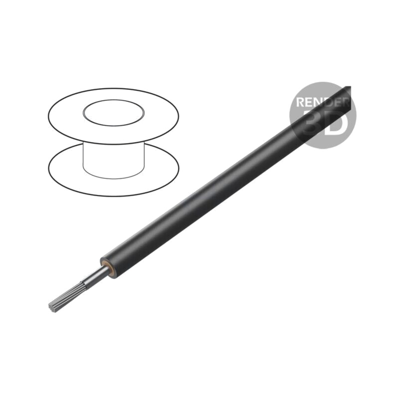Cablu; NSGAFÖU; 1x95mm2; litat; Cu,cositorit; gumă; negru; CPR: Eca Cablu; NSGAFÖU; 1x95mm2; litat; Cu,cositorit; gumă; negru; CPR: Eca