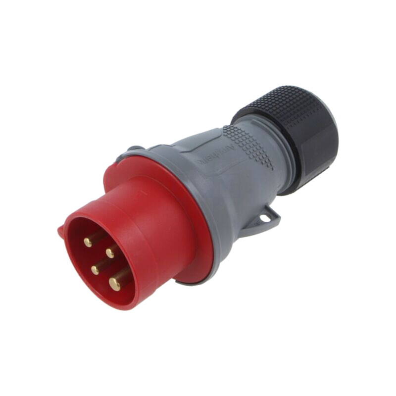 Conector: alimentare AC trifazate; IP&S; 16A; 460V; mufă; tată Conector: alimentare AC trifazate; IP&S; 16A; 460V; mufă; tată