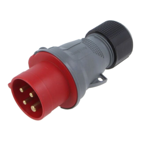 Conector: alimentare AC trifazate; IP&S; 16A; 460V; mufă; tată