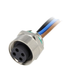 Conector: 7/8"; soclu; 0,5m; mamă; PIN: 4; drept; cu cabluri; IP67