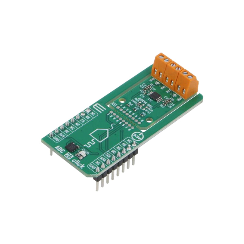 Click board; placă prototip; Comp: ADS1015; convertor A/D; 3,3VDC Click board; placă prototip; Comp: ADS1015; convertor A/D; 3,3VDC