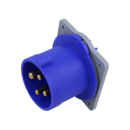 Conector: alimentare AC trifazate; IP&S; 32A; 250V; 250VAC; soclu