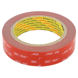 Bandă: de fixare; W: 25mm; L: 5,5m; Thk: 0,6mm; acril; gri; 36N/cm