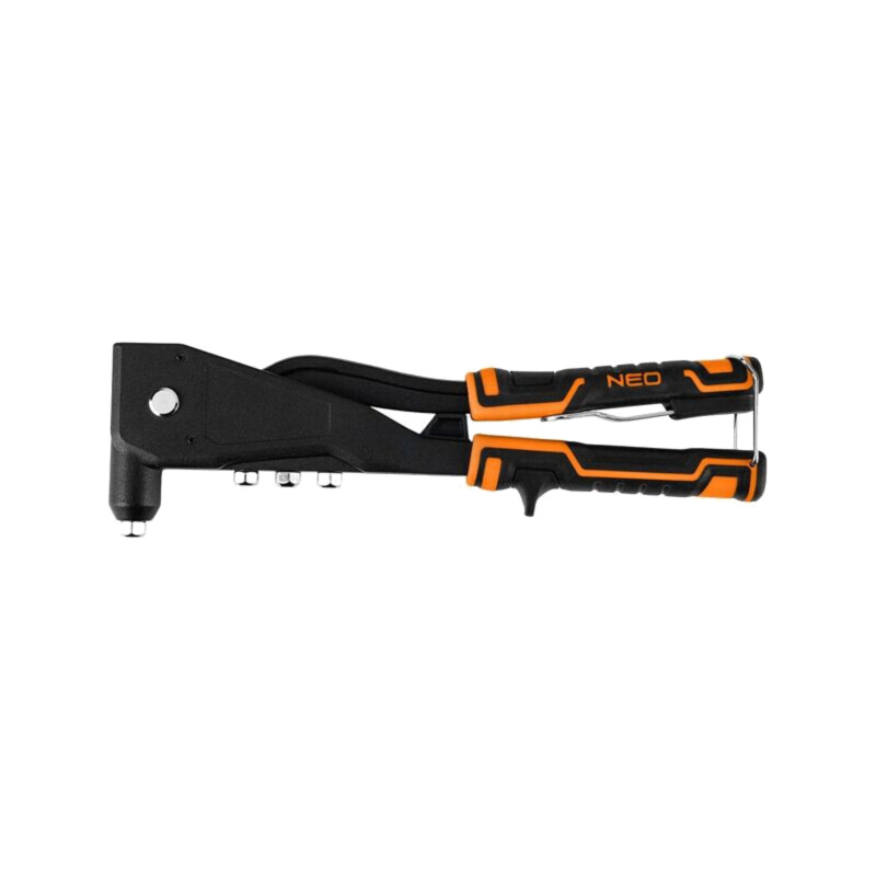 Kit: maşină de nituit manuală; mânere bicomponente; L: 260mm
