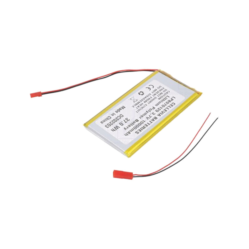 Acumul: Li-Po; 3,7V; 10000mAh; cabluri,contector JST SYR-02T Acumul: Li-Po; 3,7V; 10000mAh; cabluri,contector JST SYR-02T