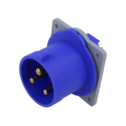 Conector: alimentare AC trifazate; IP&S; 32A; 250V; 250VAC; soclu
