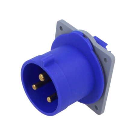 Conector: alimentare AC trifazate; IP&S; 32A; 250V; 250VAC; soclu