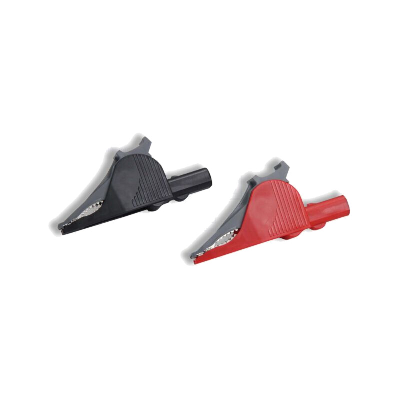 Bornă crocodil; 36A; neagră,roşie; Capacitate prindere: max.32mm Bornă crocodil; 36A; neagră,roşie; Capacitate prindere: max.32mm
