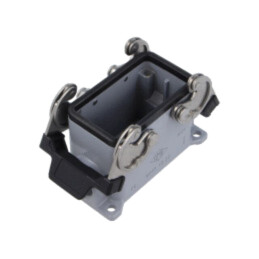 Enclosure for connectors: HDC; size 57.27; with double latch