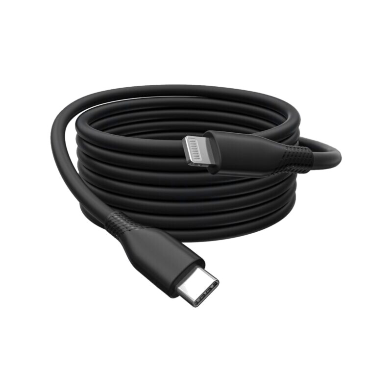 Cablu; USB 2.0; mufă Apple Lightning,USB C mufă; nichelat; 2m Cablu; USB 2.0; mufă Apple Lightning,USB C mufă; nichelat; 2m