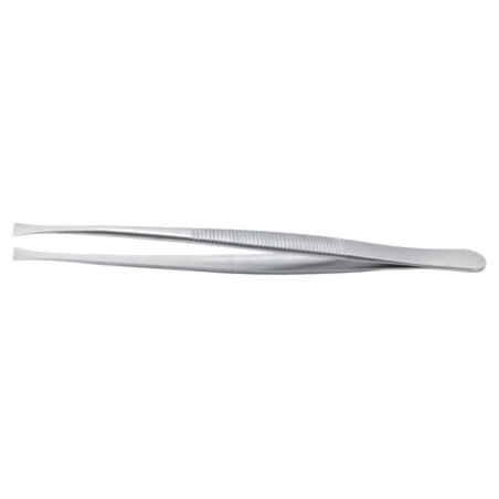 Pensetă; 120mm; pt.lucrări de precizie; Formă capăt vârf: plată