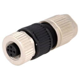 Conector: M12; mufă; PIN: 4; mamă; HARAX; 50V; drept; IP67; IDC