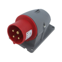 Conector: alimentare AC trifazate; IP&S; 16A; 460V; soclu; tată