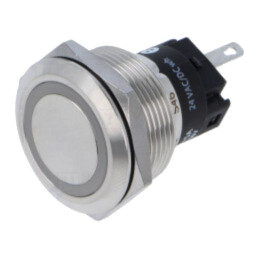 Lampă de control: LED; plată; albă; 24VDC; 24VAC; Ø22mm; 82