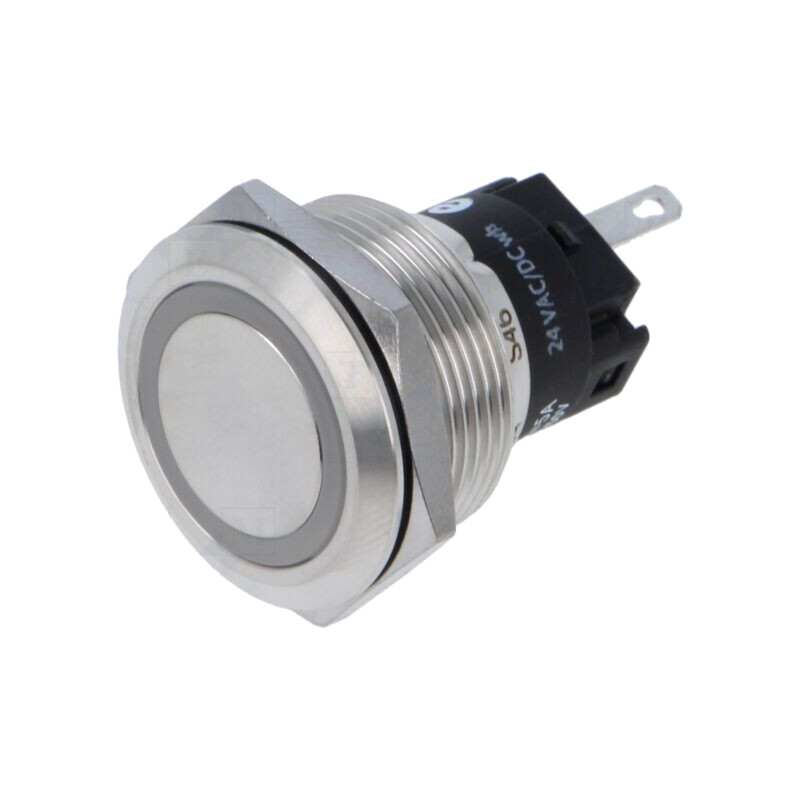 Lampă de control: LED; plată; albă; 24VDC; 24VAC; Ø22mm; 82