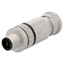 Conector: M12; mufă; PIN: 5; tată; 60V; drept; IP67; pe cablu; 7,5A